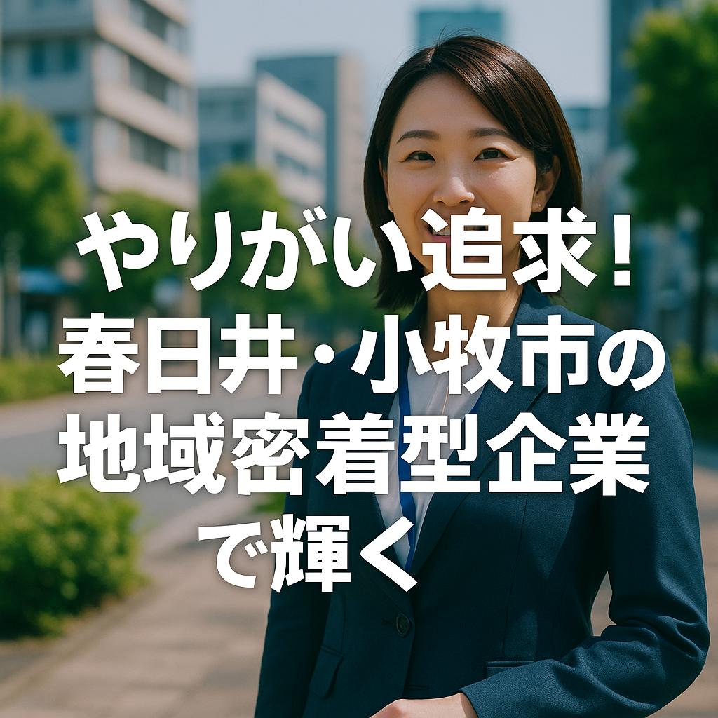 やりがい追求！春日井・小牧市の地域密着型企業で輝く