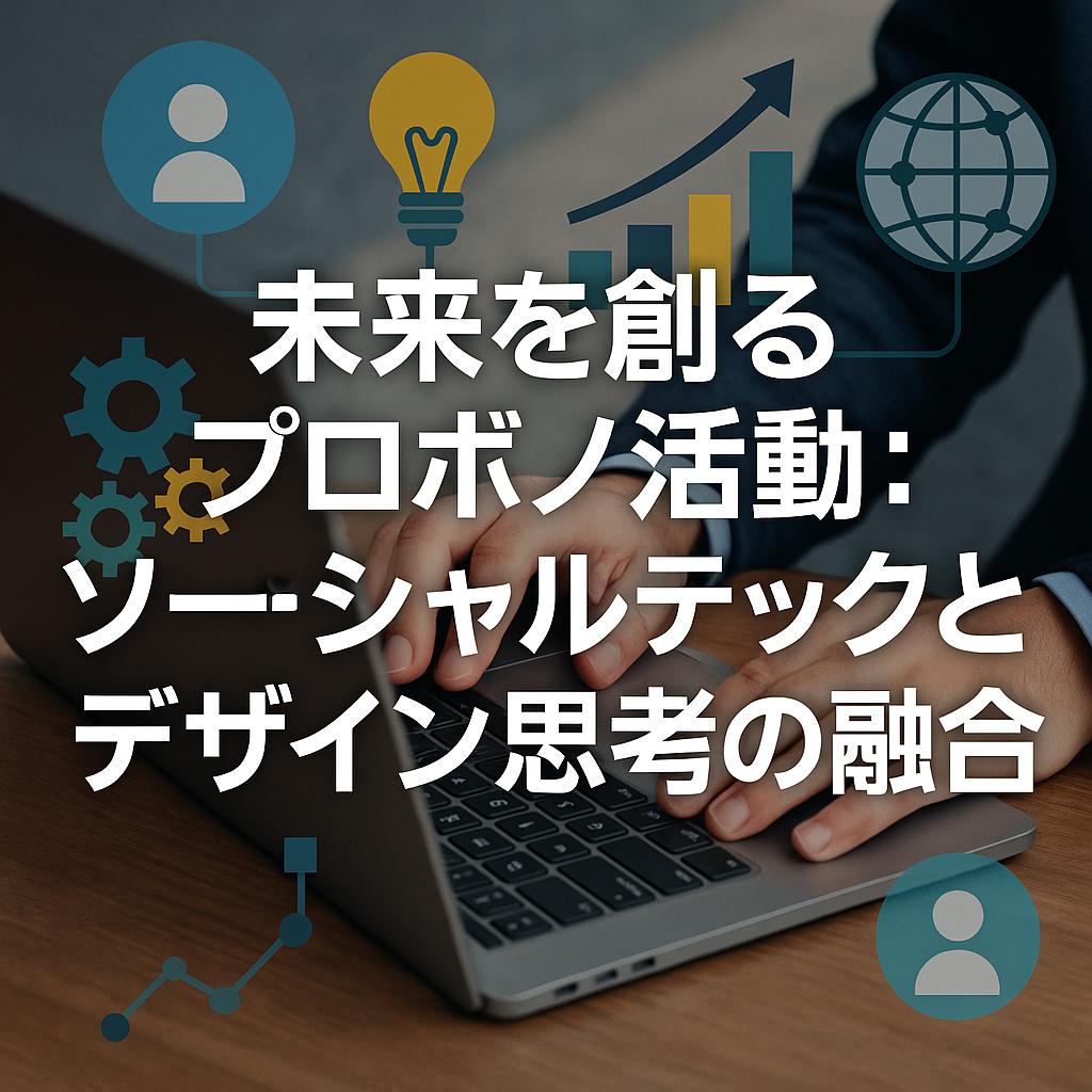 未来を創るプロボノ活動：ソーシャルテックとデザイン思考の融合