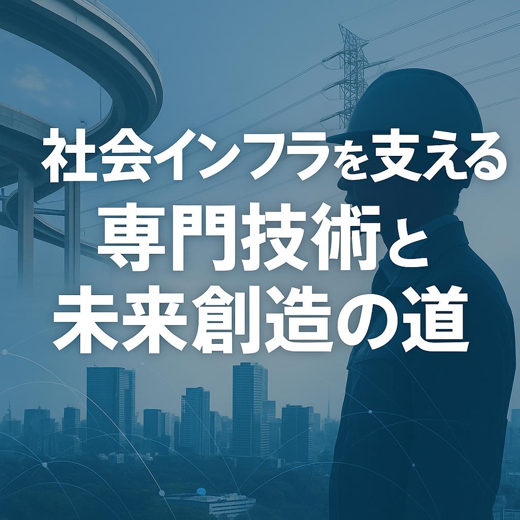 社会インフラを支える専門技術と未来創造の道