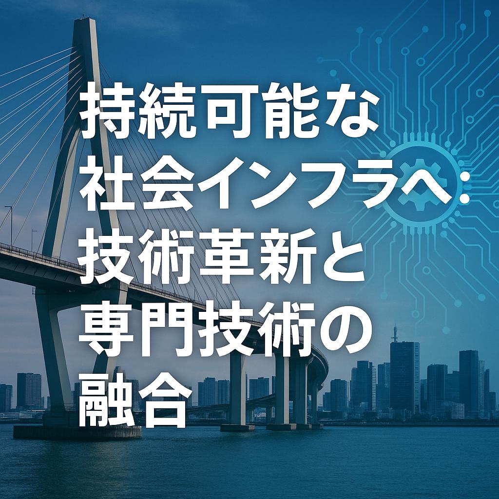 持続可能な社会インフラへ：技術革新と専門技術の融合