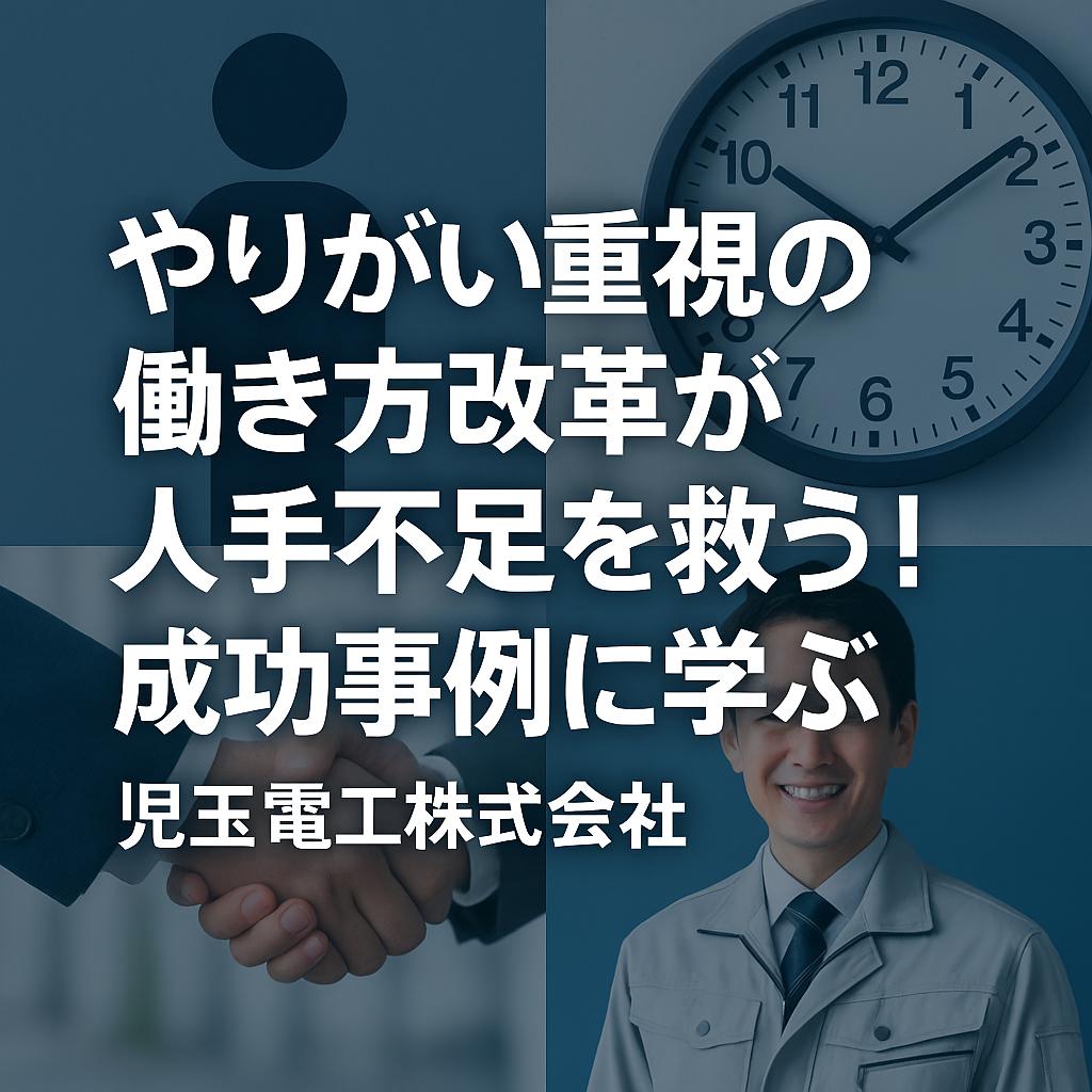 やりがい重視の働き方改革が人手不足を救う！成功事例に学ぶ