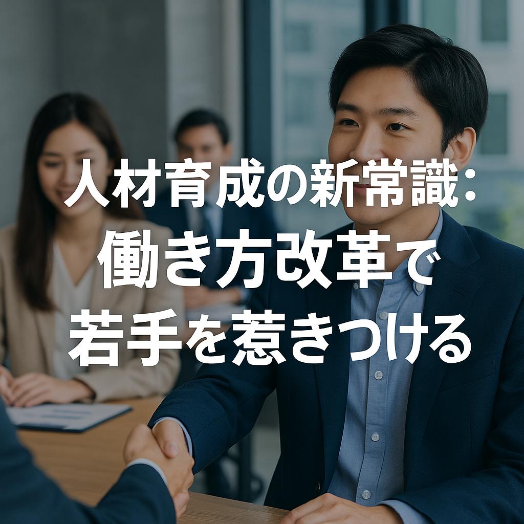 人材育成の新常識：働き方改革で若手を惹きつける