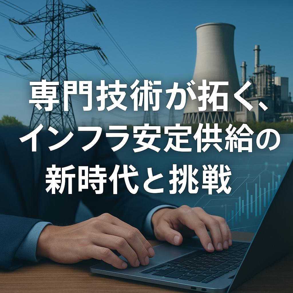 専門技術が拓く、インフラ安定供給の新時代と挑戦