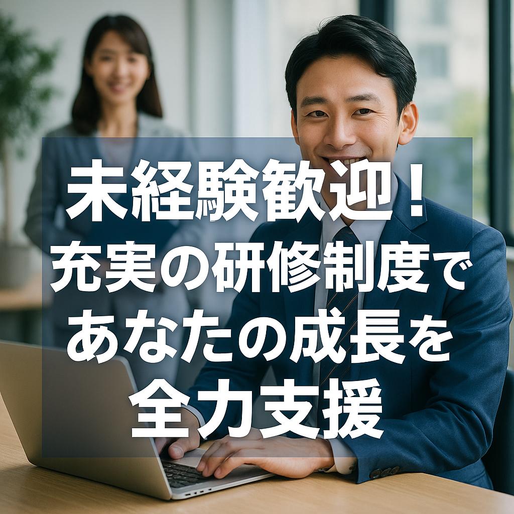 未経験歓迎！充実の研修制度であなたの成長を全力支援