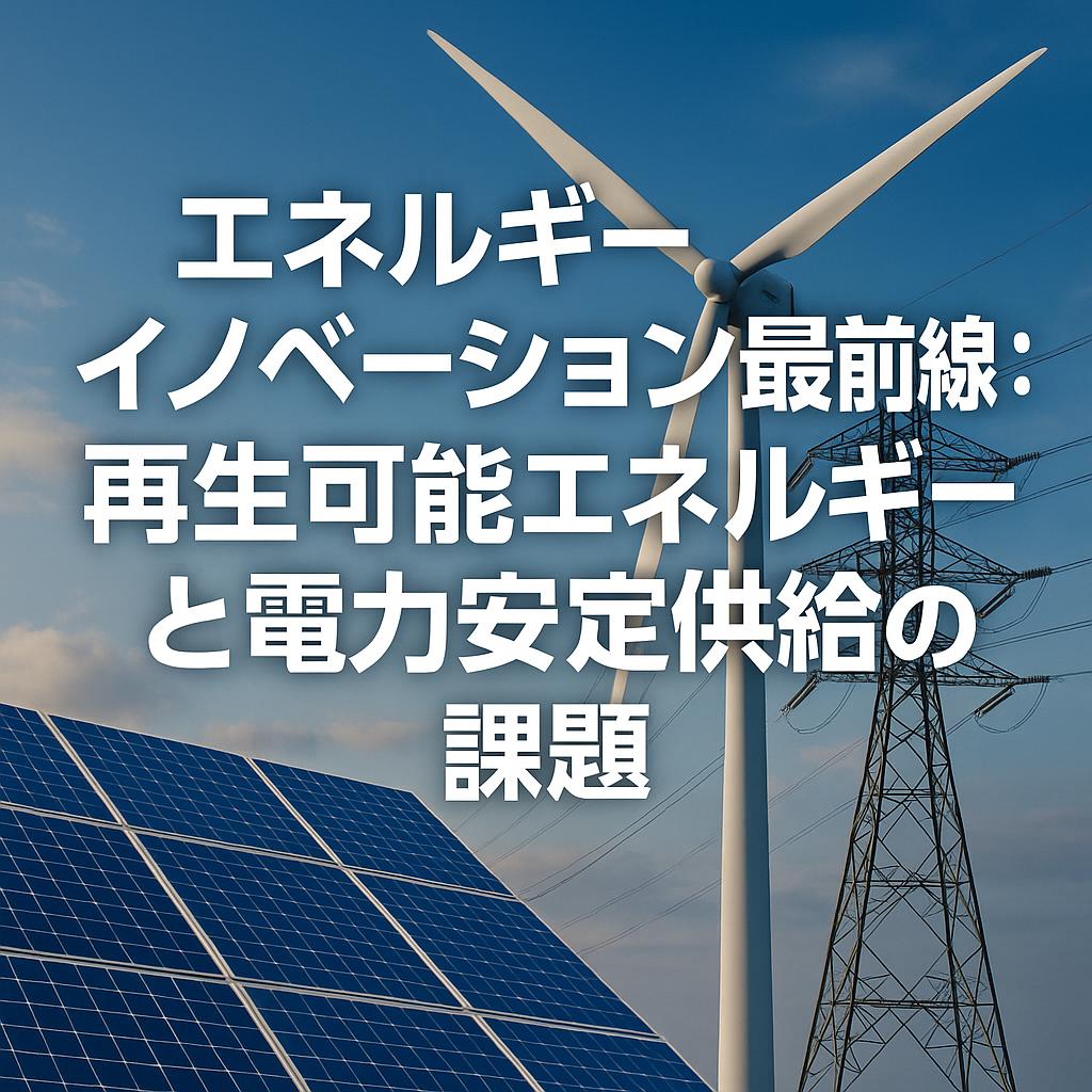 エネルギーイノベーション最前線：再生可能エネルギーと電力安定供給の課題