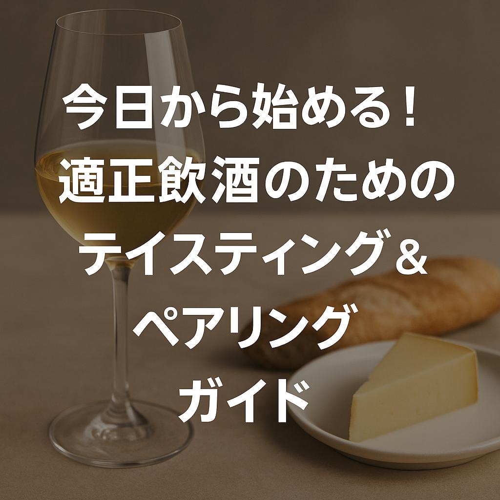 今日から始める！適正飲酒のためのテイスティング＆ペアリングガイド