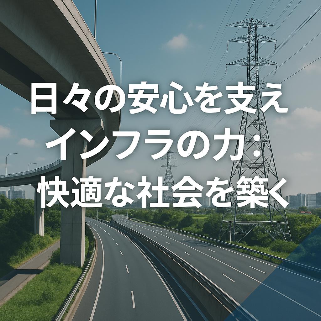 日々の安心を支えるインフラの力：快適な社会を築く