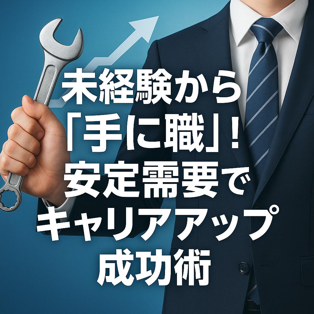 未経験から「手に職」！安定需要でキャリアアップ成功術