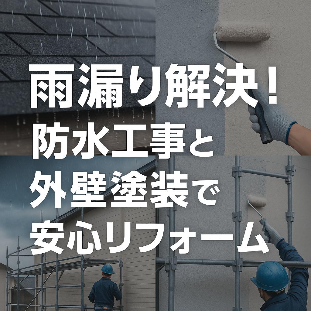 雨漏り解決！防水工事と外壁塗装で安心リフォーム