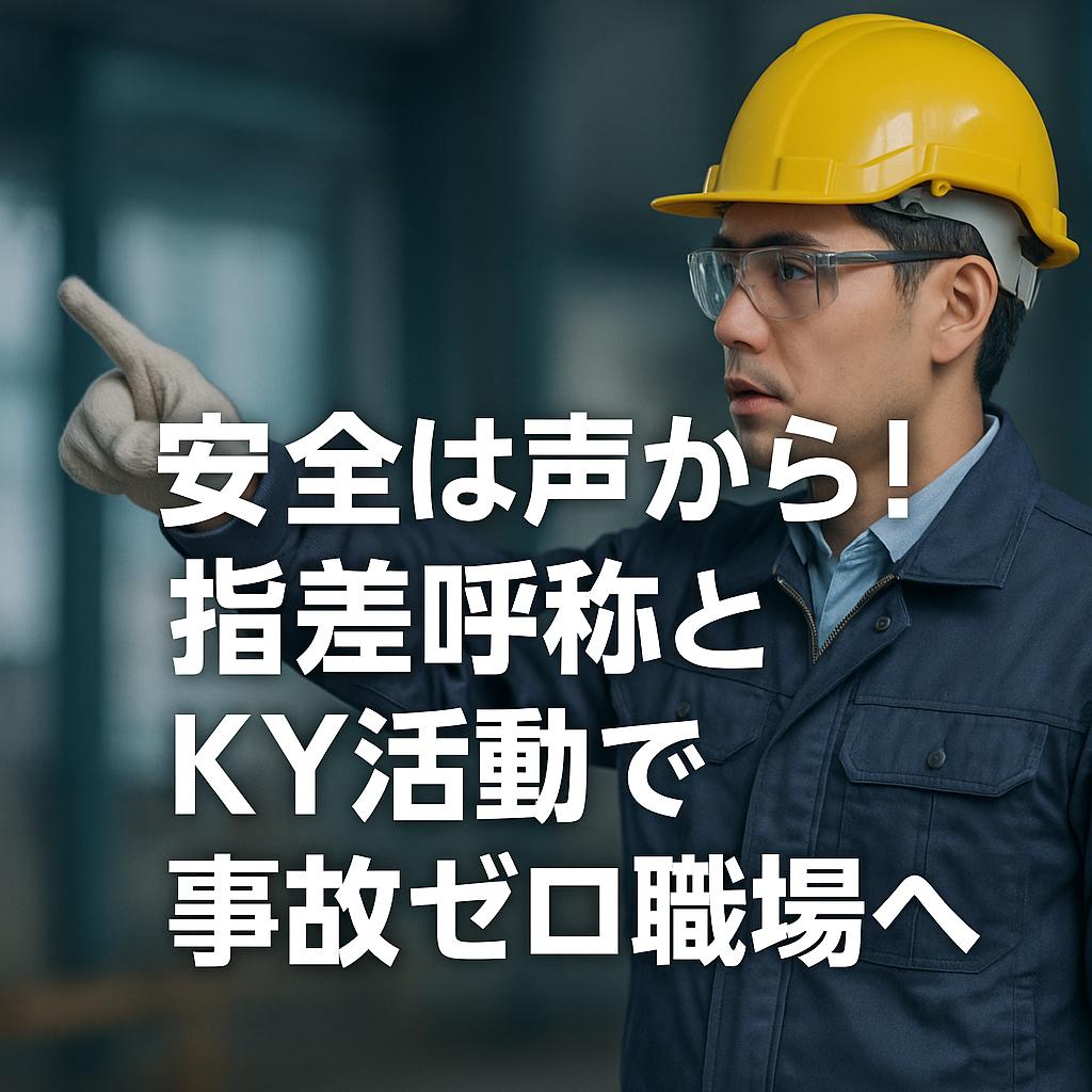 安全は声から！指差呼称とKY活動で事故ゼロ職場へ