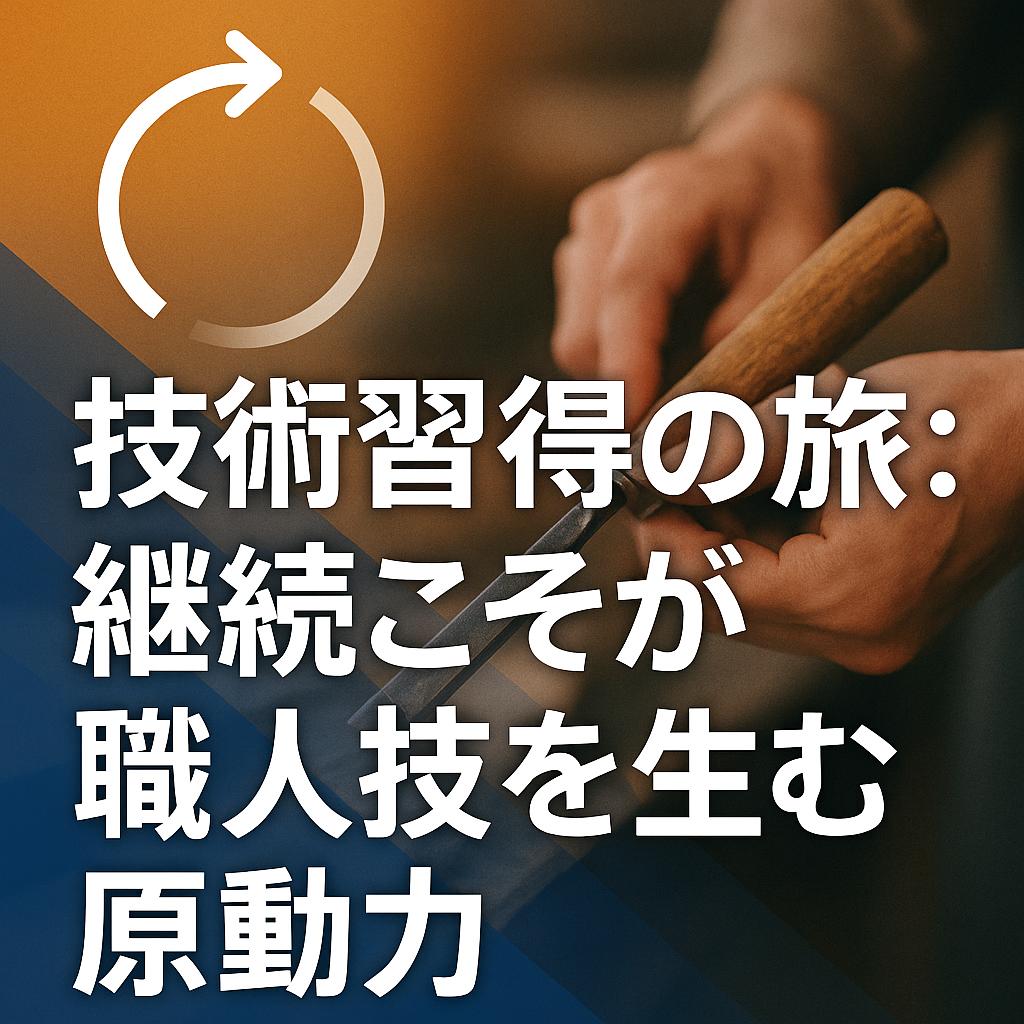 技術習得の旅：継続こそが職人技を生む原動力