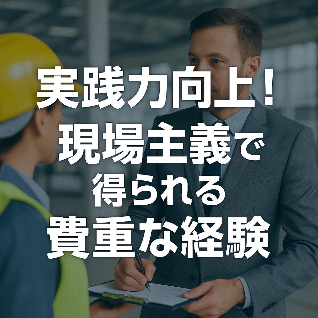 実践力向上！現場主義で得られる貴重な経験