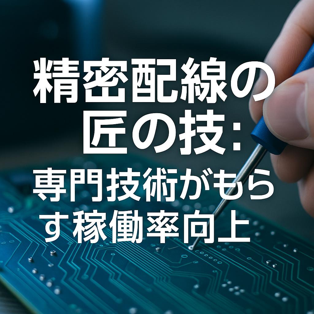 精密配線の匠の技：専門技術がもたらす稼働率向上