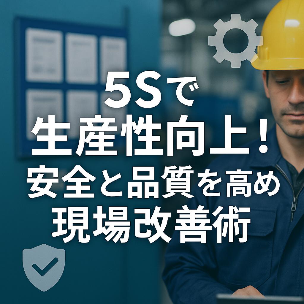 5Sで生産性向上！安全と品質を高める現場改善術