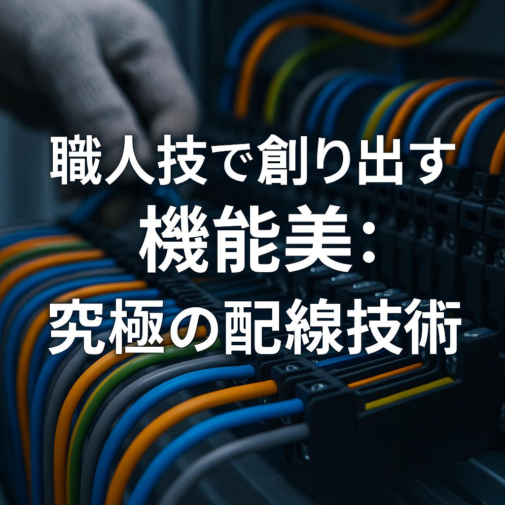 職人技で創り出す機能美：究極の配線技術