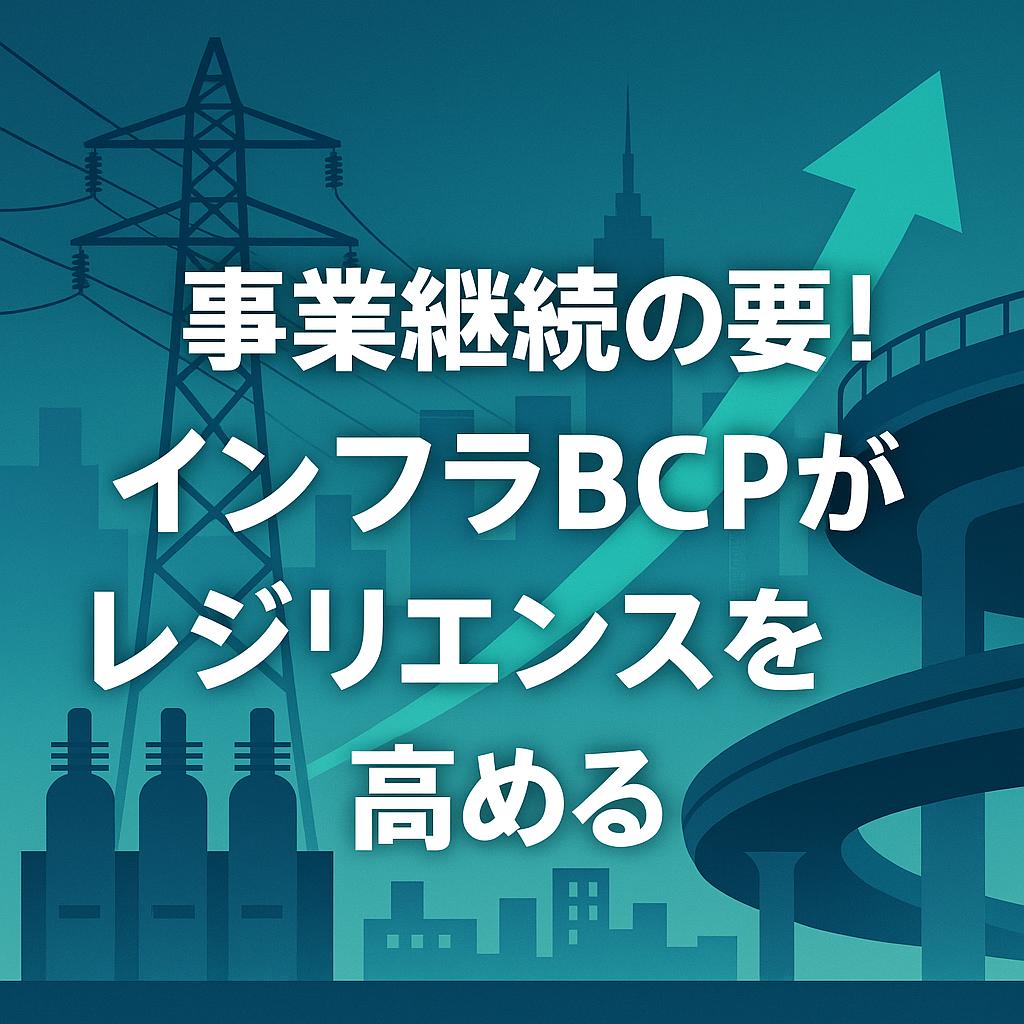 事業継続の要！インフラBCPがレジリエンスを高める