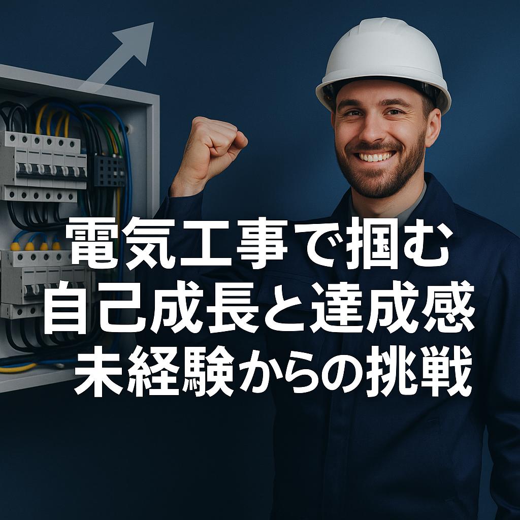 電気工事で掴む自己成長と達成感：未経験からの挑戦