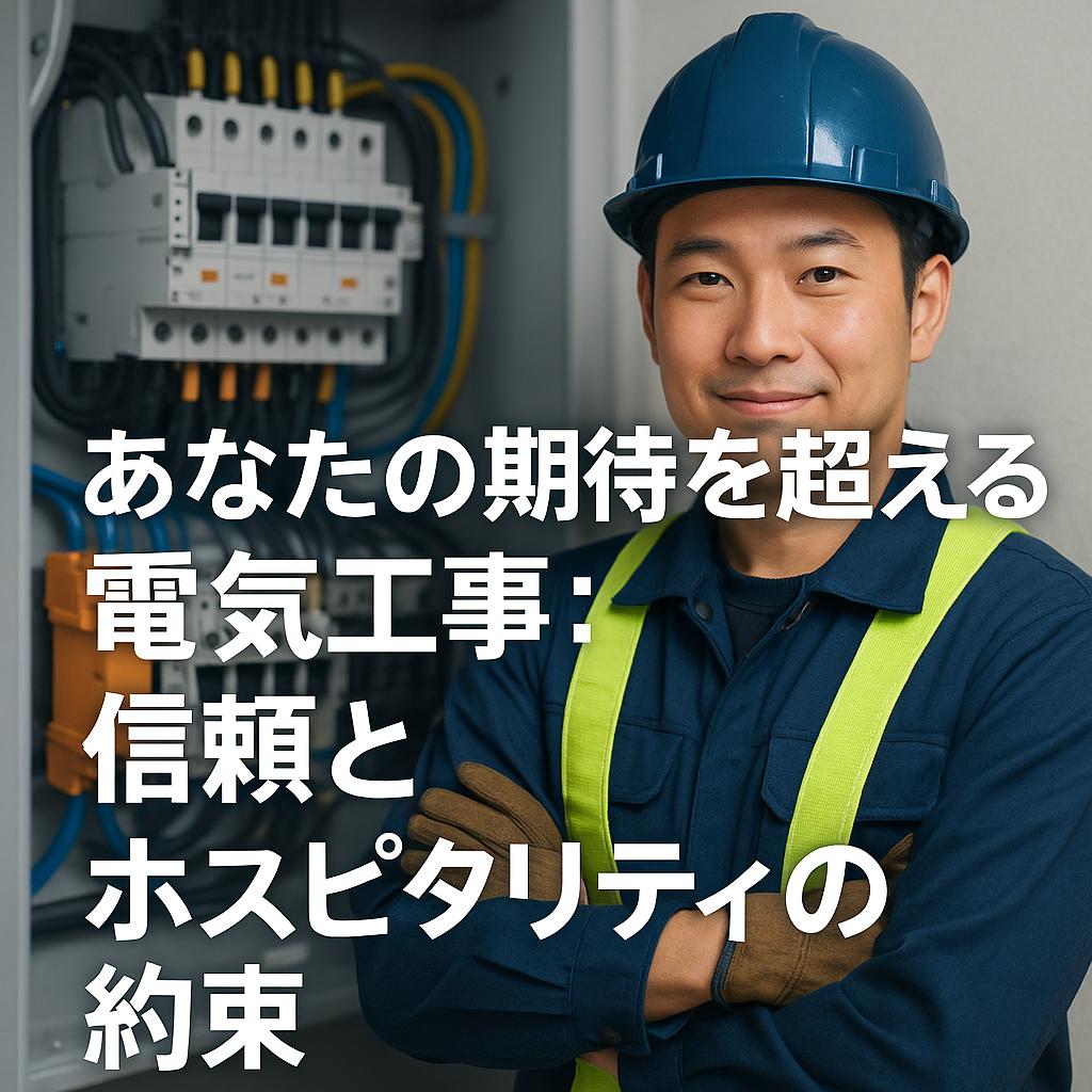 あなたの期待を超える電気工事:信頼とホスピタリティの約束