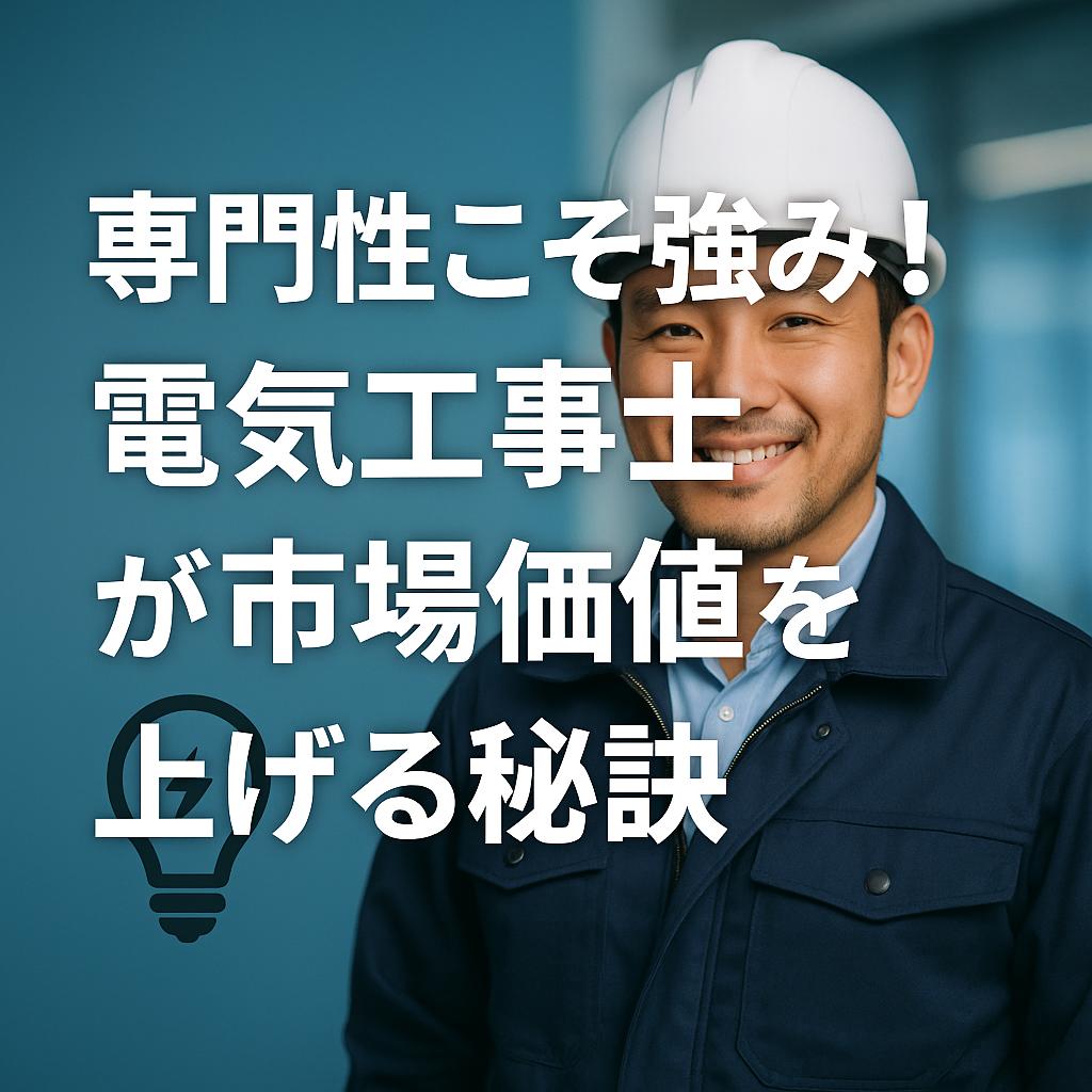 専門性こそ強み!電気工事士が市場価値を上げる秘訣