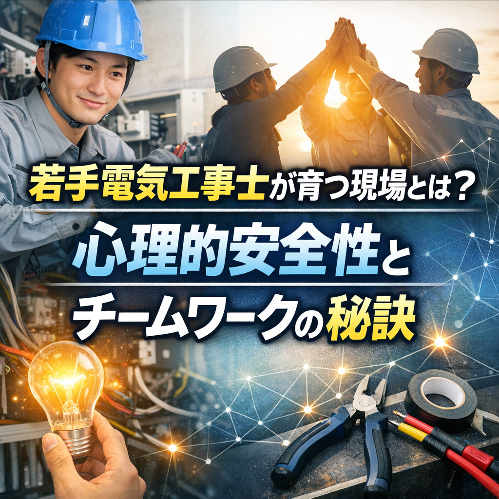若手電気工事士が育つ現場とは？心理的安全性とチームワークの秘訣