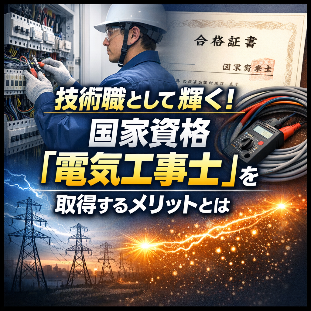 技術職として輝く！国家資格「電気工事士」を取得するメリットとは