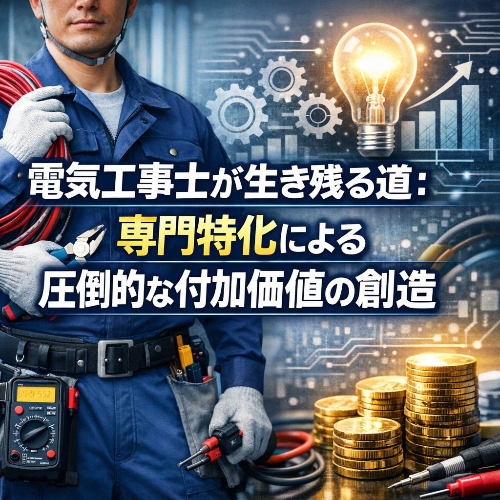 電気工事士が生き残る道：専門特化による圧倒的な付加価値の創造