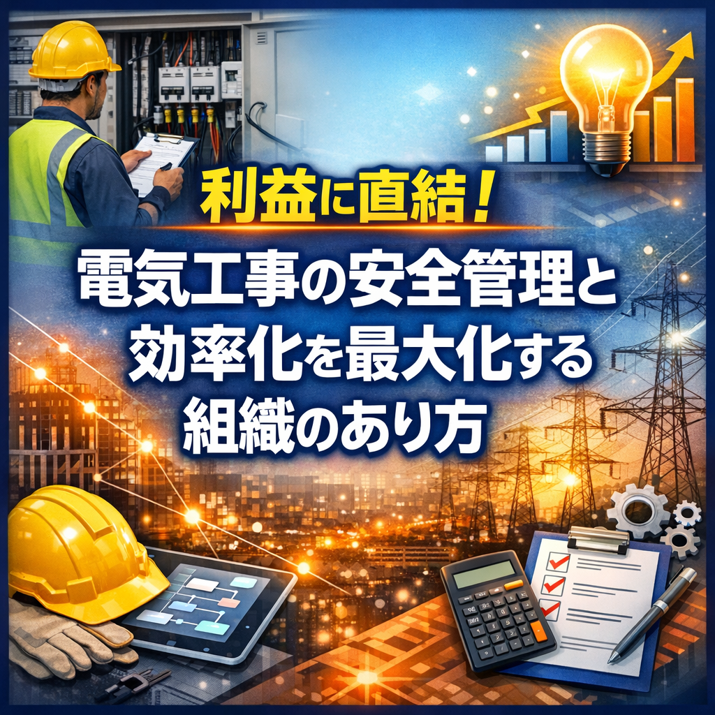利益に直結！電気工事の安全管理と効率化を最大化する組織のあり方