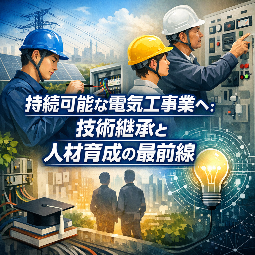 持続可能な電気工事業へ：技術継承と人材育成の最前線