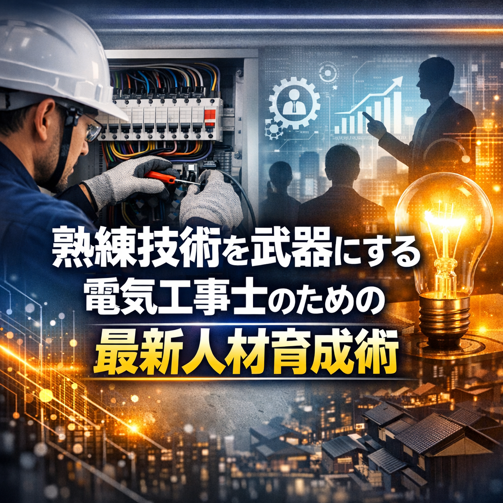 熟練技術を武器にする電気工事士のための最新人材育成術