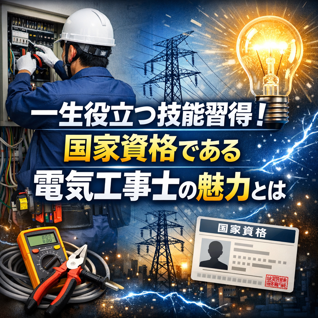 一生役立つ技能習得！国家資格である電気工事士の魅力とは