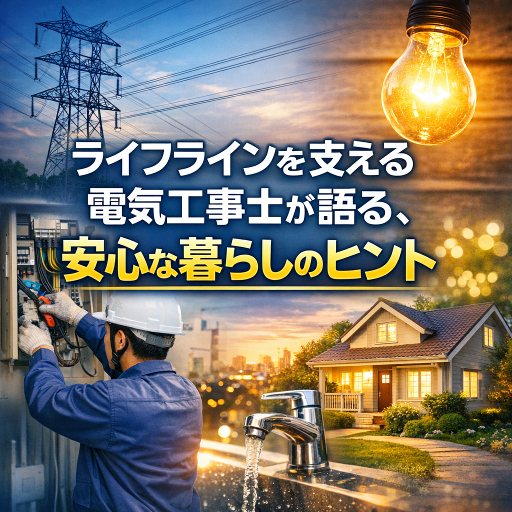 ライフラインを支える電気工事士が語る、安心な暮らしのヒント