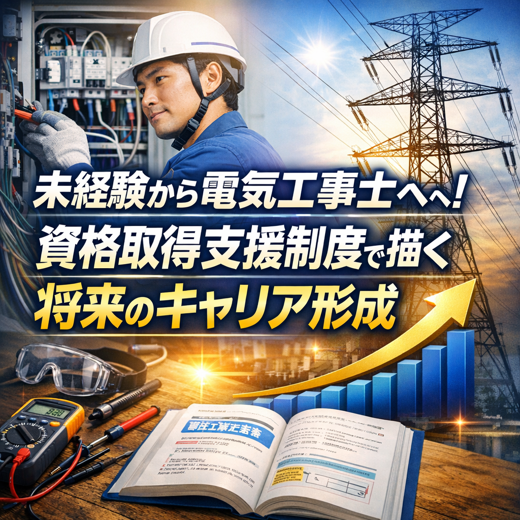 未経験から電気工事士へ！資格取得支援制度で描く将来のキャリア形成