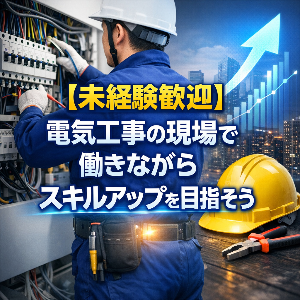 【未経験歓迎】電気工事の現場で働きながらスキルアップを目指そう