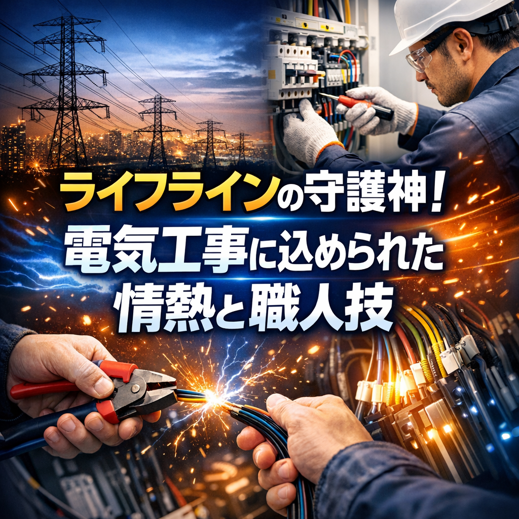 ライフラインの守護神！電気工事に込められた情熱と職人技