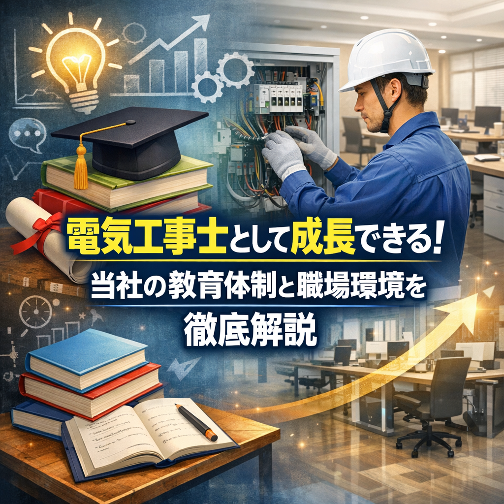 電気工事士として成長できる!当社の教育体制と職場環境を徹底解説