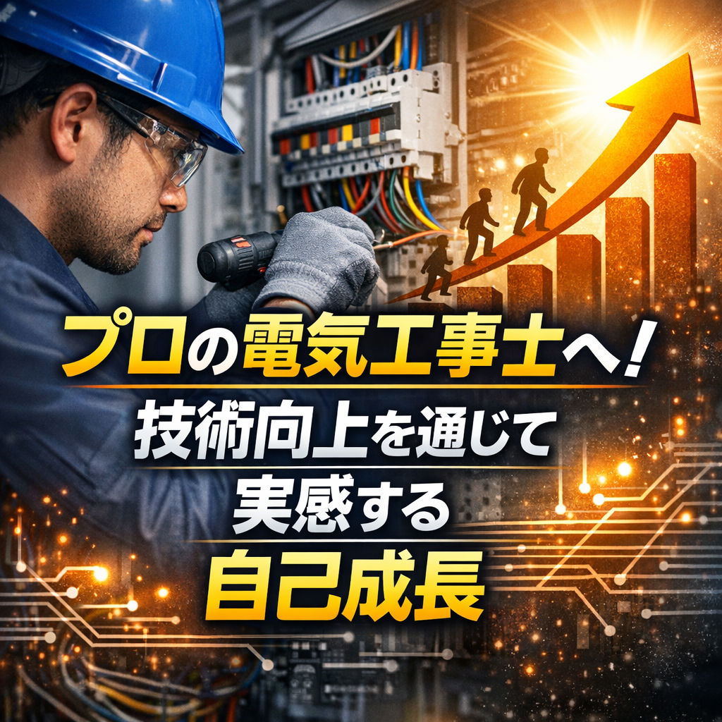 プロの電気工事士へ!技術向上を通じて実感する自己成長