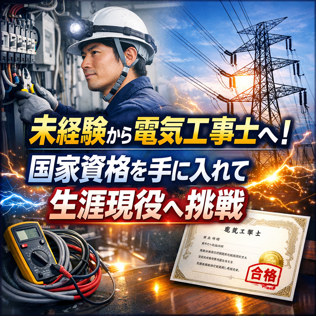 未経験から電気工事士へ！国家資格を手に入れて生涯現役へ挑戦