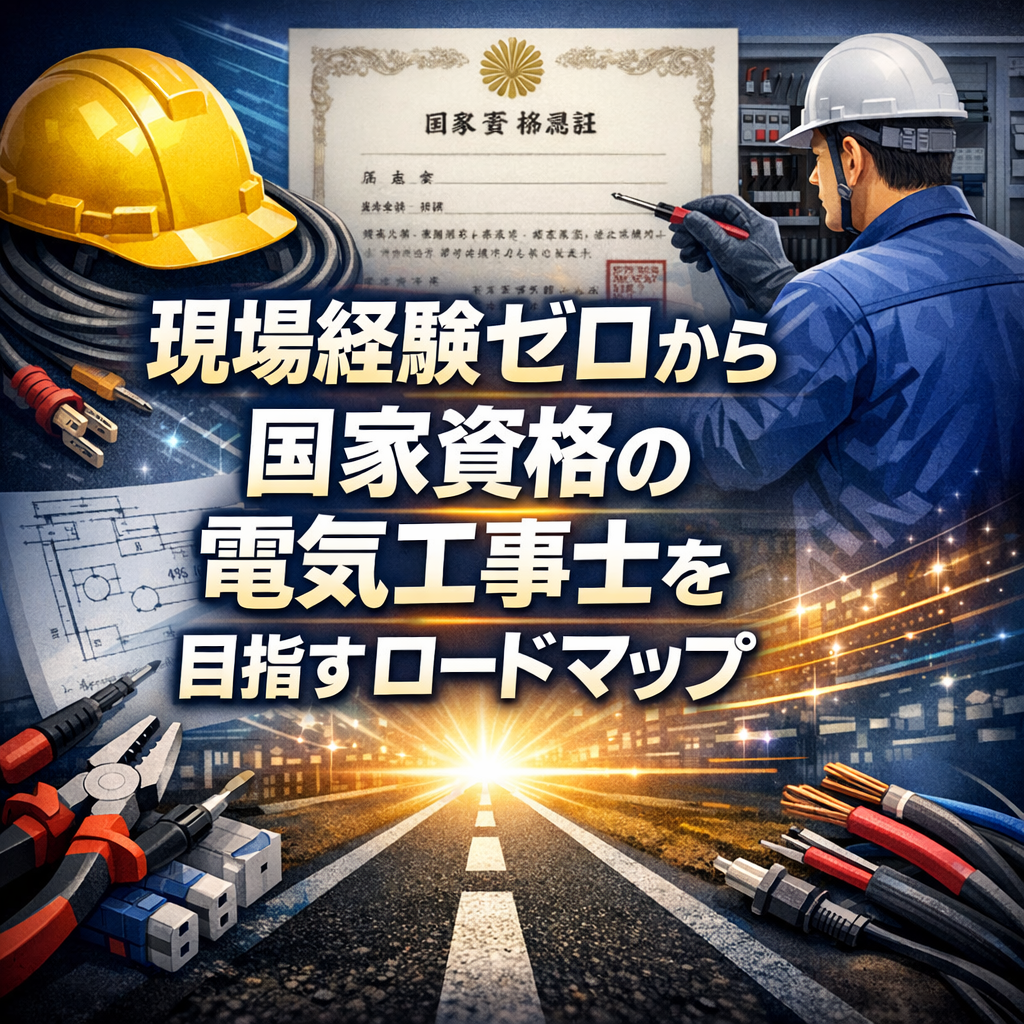 現場経験ゼロから国家資格の電気工事士を目指すロードマップ